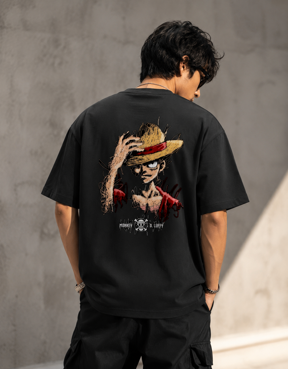 Unisex Oversized Monkey D. Luffy T-Shirt